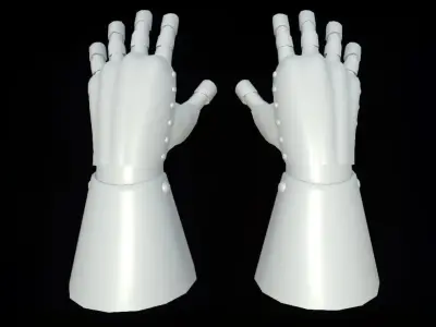 HIE Game Ready Hand Armor D180427 3D model