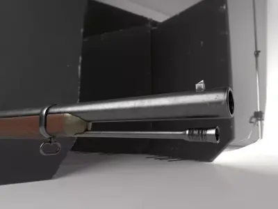 Enfield 1861 Musketoon Low-poly 3D model