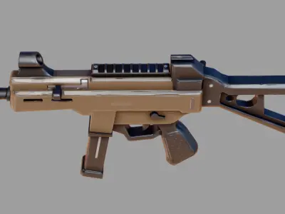 Ump45 Stylized Low-poly 3D model