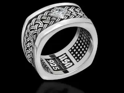  USA ring for man  3D print model
