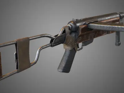 MK-1 gun Low-poly 3D model