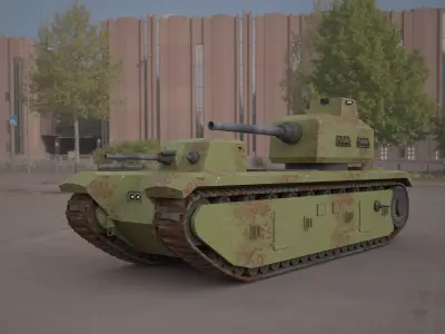 FCM F1 TANK 3d model 3D model