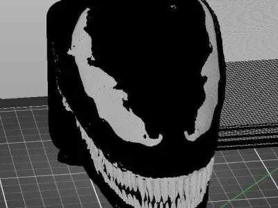 Venom Trailer Hitch Plug Cap 3D print model