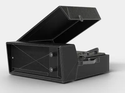 Vintage Philips Turntable Late 1960s 3D model