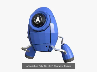 05 Jetpack Low Poly I  Collection - SciFi Character Design