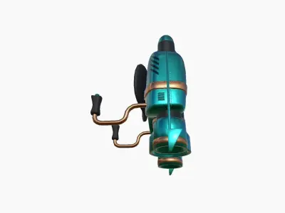 Jetpack D10 Blue Bronze - SciFi Character Design Low-poly 3D model