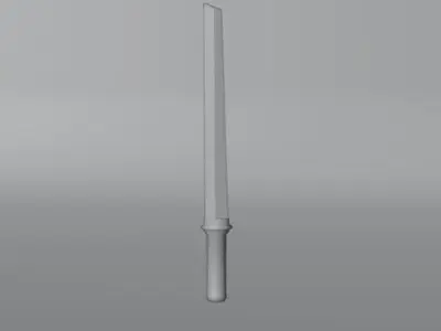 Samurai sword Free low-poly 3D model