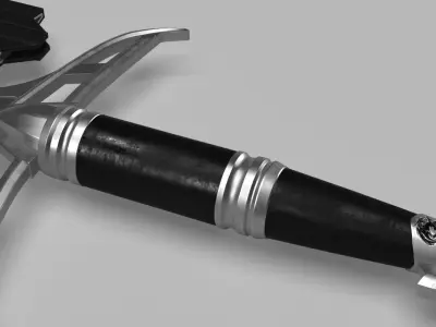 Medieval Sword 3D model 4