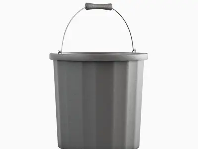 Industrial Plastic Bucket A 03 3D model