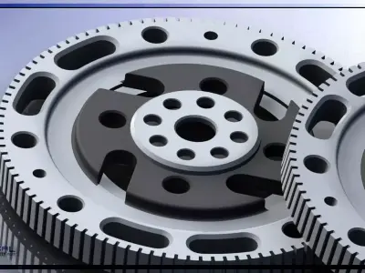 Lightweight flywheel 3D model