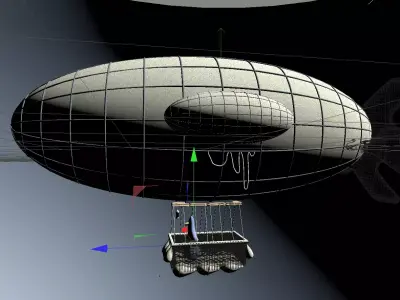 zeppeling scene Free 3D model