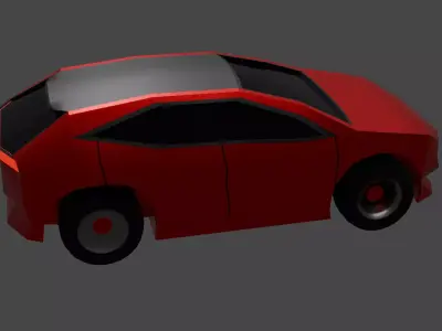 Cartoon SUV Low Poly Low-poly 3D model
