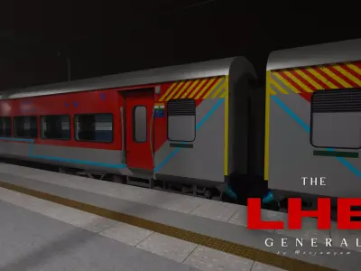 Realistic Highly Detailed Indian Railways LHB General Coach  3D model