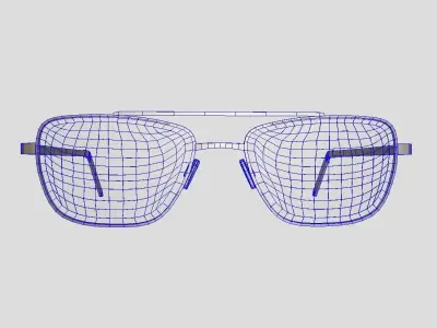 Glasses 5 eyeglasses Low-poly 3D model