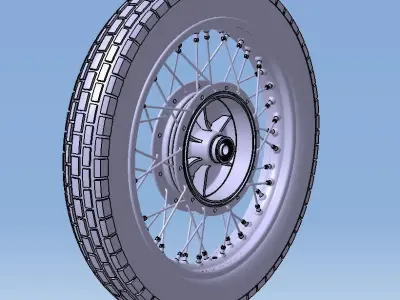 Wheel motorcycle K-650  MT-9 MT-10 Dnepr-11 Dnepr-12 19inch 3D model