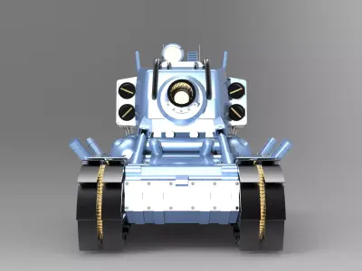 Metal Slug Tank Low-poly 3D model