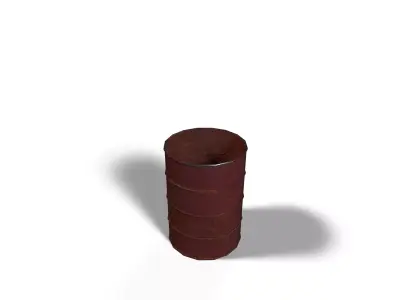 rusty barrel  Free low-poly 3D model