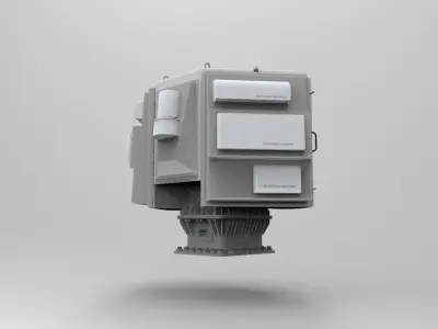 AN SLQ-32 electronic warfare 3D print model