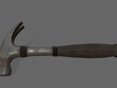Hammer Low-poly 3D model 22
