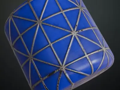 Sci-Fi Wall PBR Seamless Texture 8