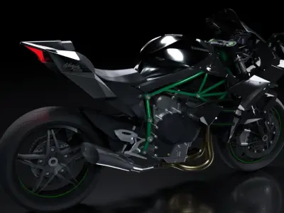 Kawasaki Ninja H2R 3D model