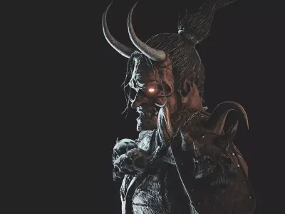 Oni Warrior 3D model