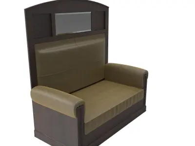 Antique sofa A 3D model