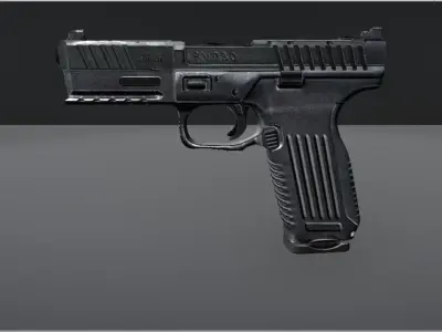 A Simple Pistol Free 3D model