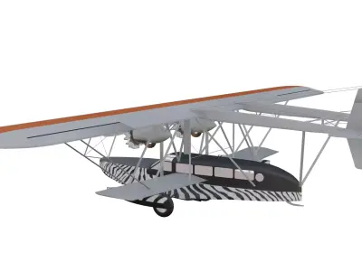Sikorsky S38 Low-poly 3D model