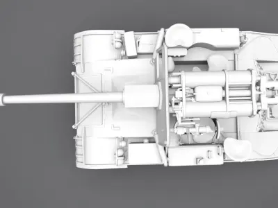 M56 Scorpion Scale model 3D print model