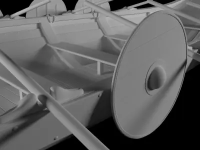 Viking boat Drakkar 3D model