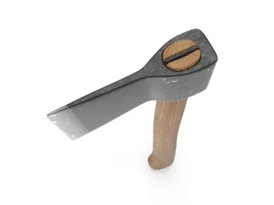 Old Axe Low-poly 3D model get