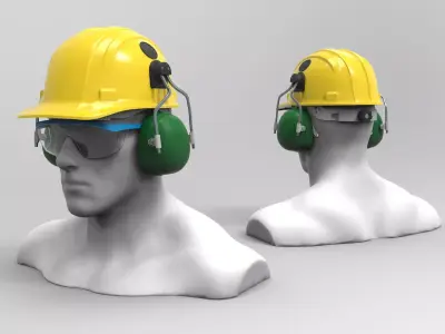 Safety helmet 3D model get