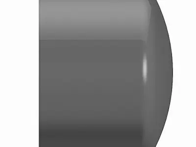 PVC Caps - Metric Socket End Free 3D model