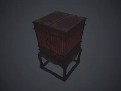 Ancient oriental  container Low-poly 3D model