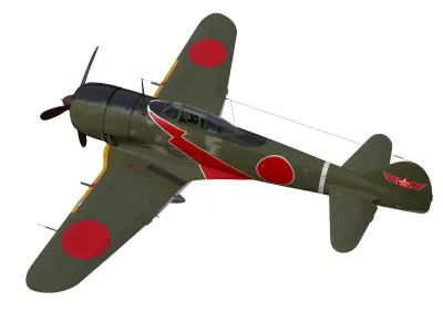 Nakajima Ki44 Tojo type II Otsu 3D model purchase
