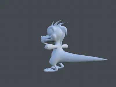 Dinosaur cartoon Low-poly 3D model purchase