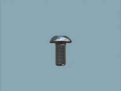 Steel Stained M6 Bolt Allen Dome 3D model