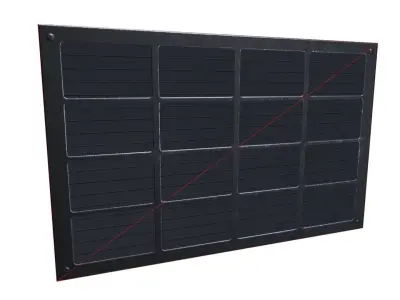 Wall vent metal Low-poly 3D model