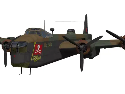 Short Stirling Mk III 3D model purchase