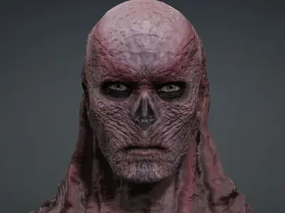 Stranger Thing Vecnas 3D Model rigged Low-poly 3D model
