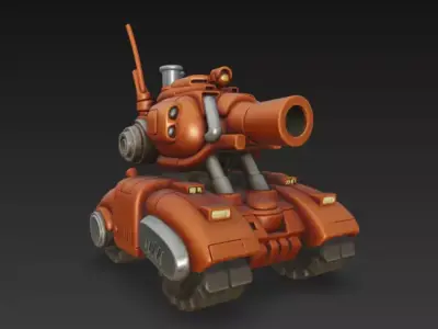 Metal Slug Tank 01 Free 3D print model
