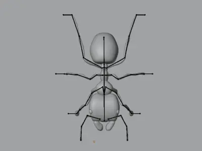 Ant Rigged Free low-poly 3D model