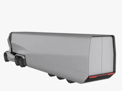 Self-Driving Truck Concept 3D model
