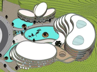 Sketchup Hotel T2 3D model