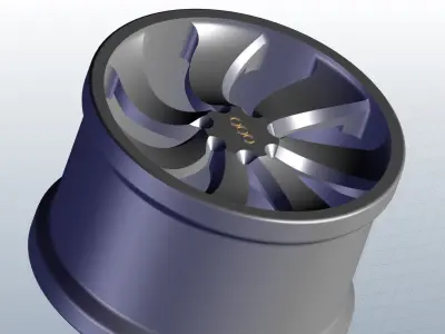 Solid Car rim 3D model