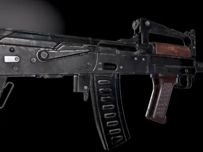 GROZA Rifle Low-poly 3D model purchase
