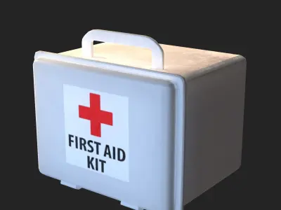First Aid Box Free low-poly 3D model