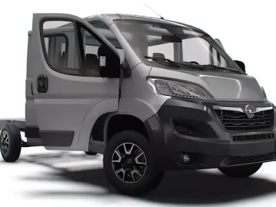 Opel Movano Chassis Truck CrCab 4035WB HQInterior 2023 3D model