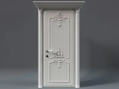 Exquisite Classic Door  3D model